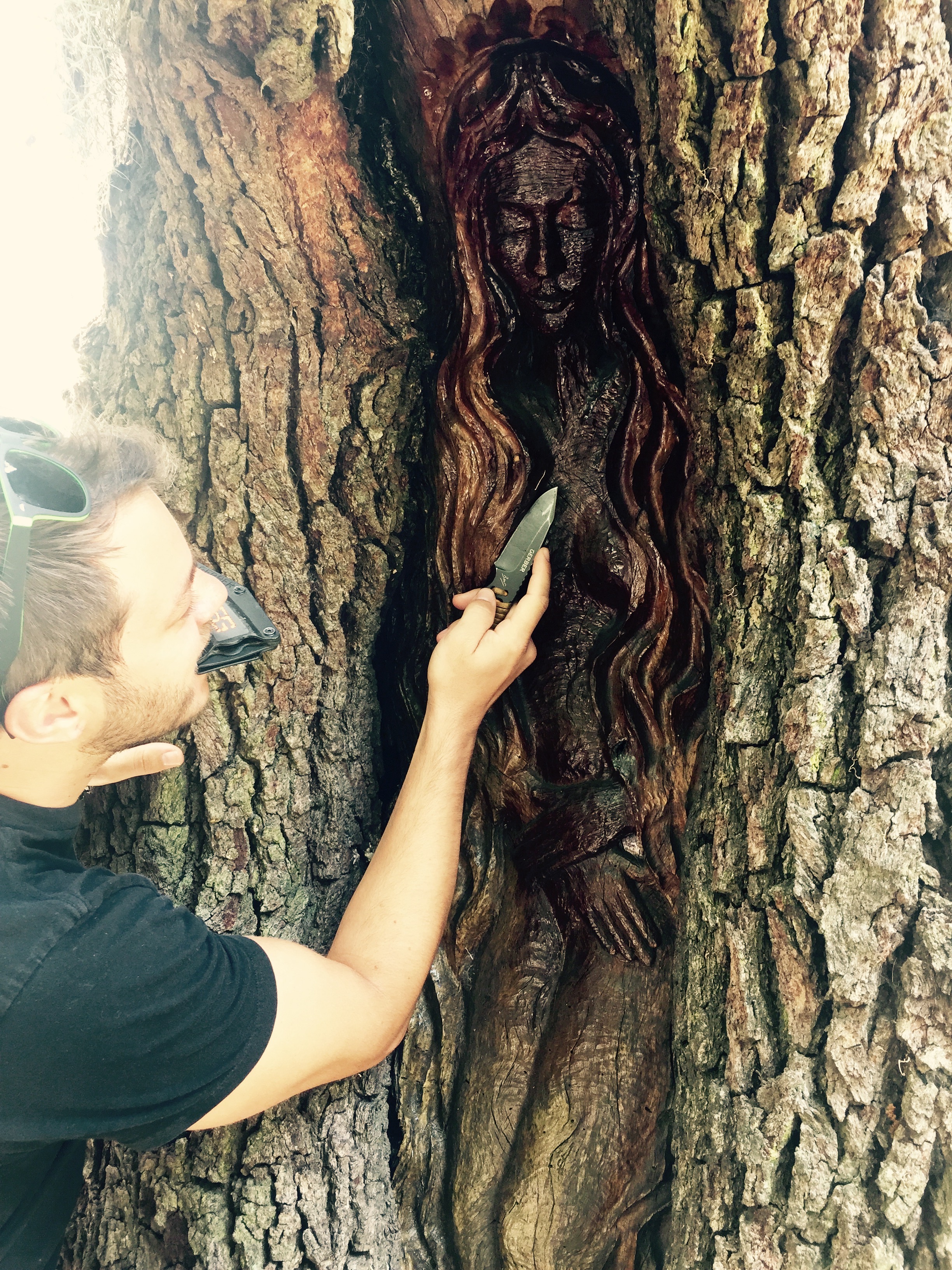 Josh Bolinger carving