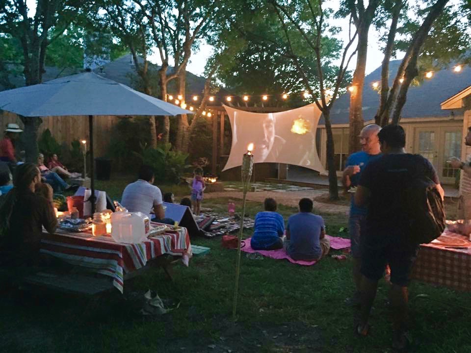 Josh Bolinger at a party in Austin texas