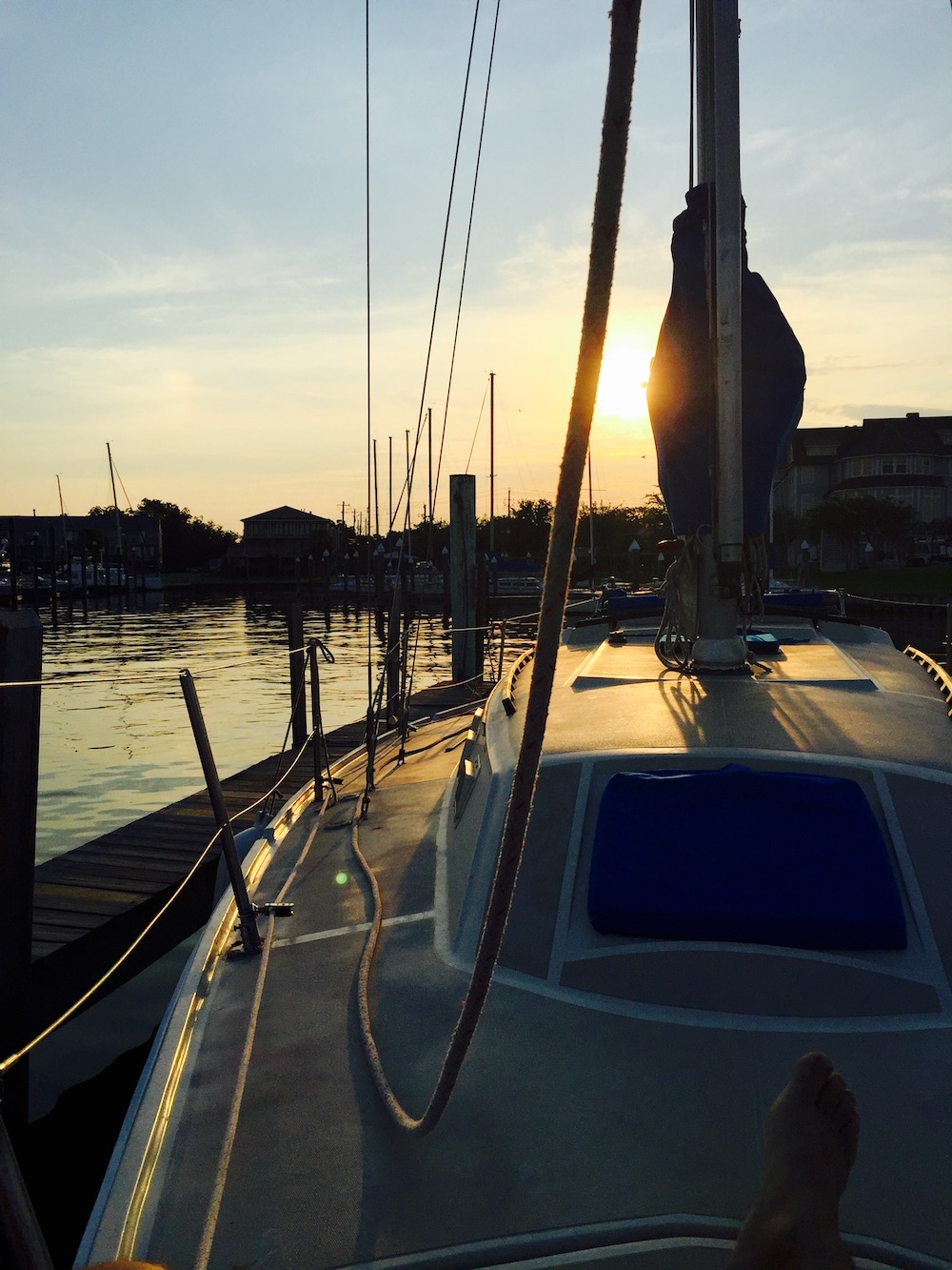 Josh Bolinger sailing